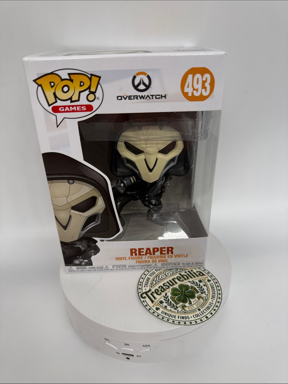 Funko Pop! Overwatch Reaper Vinyl Figure 493- Black & Cream